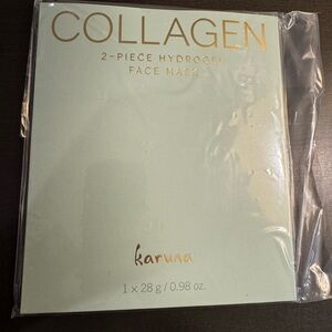 Karuna Skin Collagen Hydrogel 2 Piece Face Masks X2 Full Size NIB